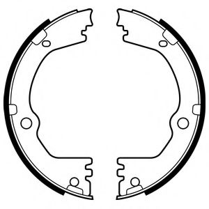 Тормозные колодки барабанные DELPHI LS2090
