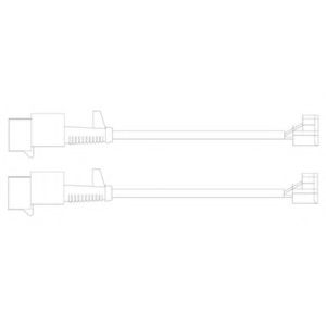 Контрольный контакт, контроль слоя тормозных колодок DELPHI LZ0246