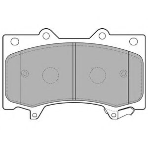 Тормозные колодки DELPHI LP2712