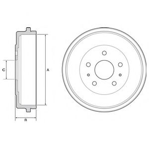 Тормозной барабан FORD 1781451