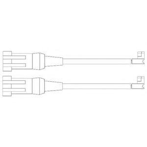 Контрольный контакт, контроль слоя тормозных колодок DELPHI LZ0202