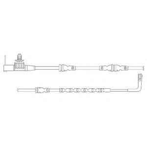 Датчик износа тормозных колодок DELPHI LZ0260