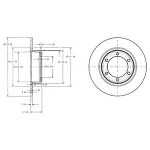 Тормозной диск DELPHI BG2107