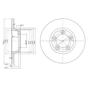 Тормозной диск DELPHI BG2159
