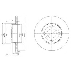 Тормозной диск DELPHI BG2215