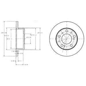 Тормозной диск DELPHI BG2253