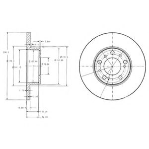 Тормозной диск DELPHI BG2257