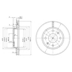 Тормозной диск DELPHI BG2292