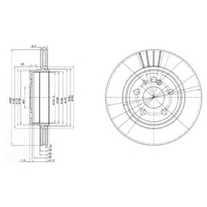 Тормозной диск DELPHI BG2740