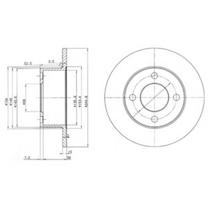 Тормозной диск DELPHI BG2747