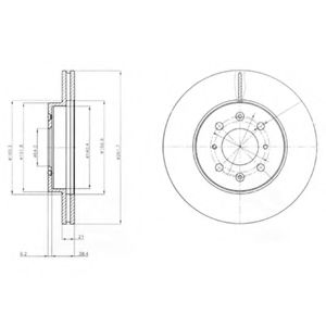 Тормозной диск DELPHI BG2759