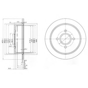 Тормозной диск DELPHI BG2781