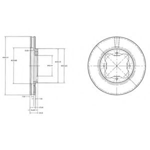 Тормозной диск DELPHI BG2798
