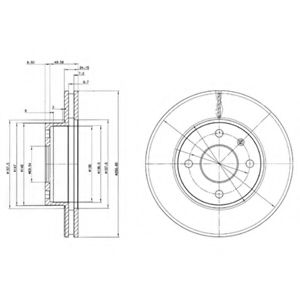Тормозной диск DELPHI BG2339