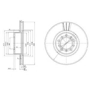 Тормозной диск DELPHI BG2372