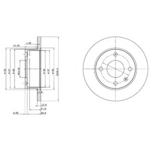 Тормозной диск DELPHI BG2375