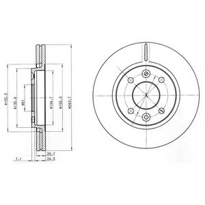 Тормозной диск DELPHI BG2403