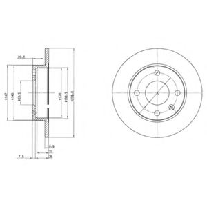 Тормозной диск DELPHI BG2439