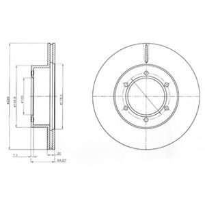 Тормозной диск DELPHI BG2495