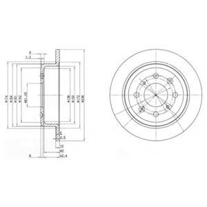 Тормозной диск DELPHI BG2538