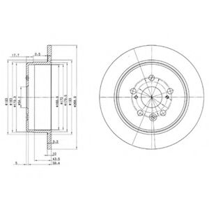 Тормозной диск DELPHI BG2594
