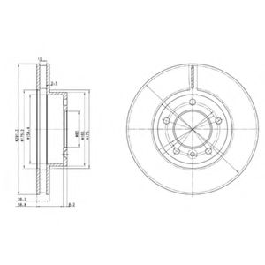 Тормозной диск DELPHI BG2613