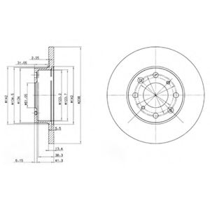 Тормозной диск DELPHI BG2616