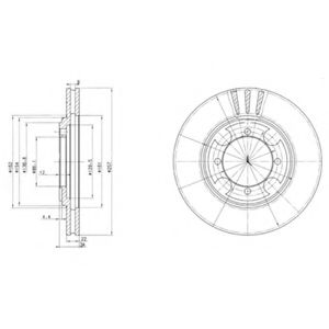 Тормозной диск DELPHI BG2628