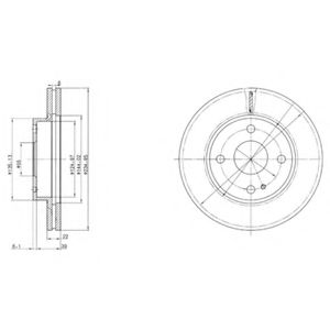 Тормозной диск DELPHI BG2629