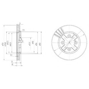 Тормозной диск DELPHI BG2685