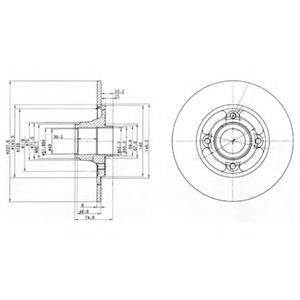 Тормозной диск DELPHI BG2702