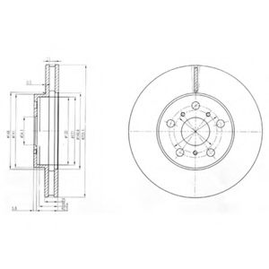 Тормозной диск DELPHI BG2711