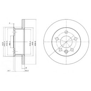 Тормозной диск DELPHI BG2716
