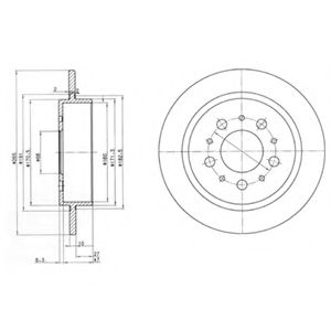 Тормозной диск DELPHI BG2718
