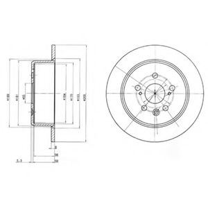 Тормозной диск DELPHI BG2884