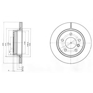 Тормозной диск DELPHI BG3041