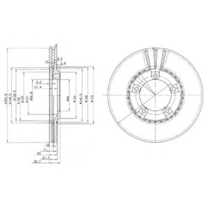 Тормозной диск DELPHI BG3071