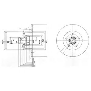 Тормозной диск DELPHI BG310
