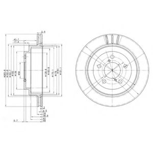 Тормозной диск DELPHI BG3154