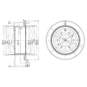 Тормозной диск DELPHI BG3188