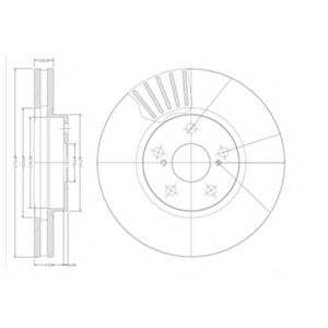 Тормозной диск DELPHI BG3189