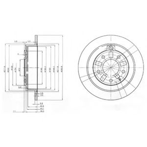 Тормозной диск DELPHI BG3231