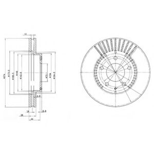 Тормозной диск DELPHI BG3232