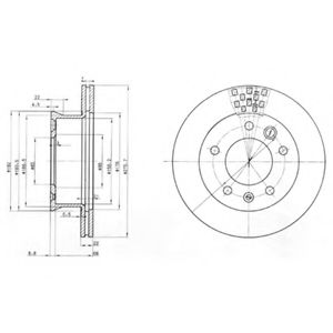 Тормозной диск DELPHI BG3236