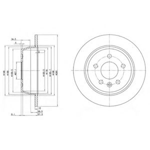 Тормозной диск DELPHI BG3241