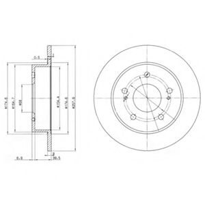 Тормозной диск DELPHI BG3248