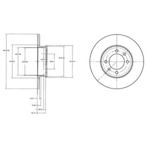 Тормозной диск DELPHI BG3261