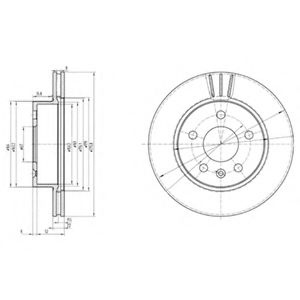 Тормозной диск DELPHI BG3296