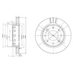 Тормозной диск DELPHI BG3335