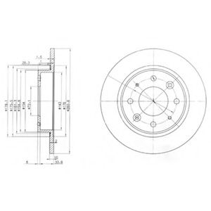 Тормозной диск DELPHI BG3336